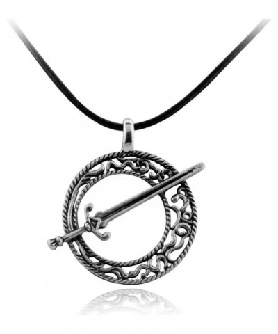 Darkmoon Blade Pendant Necklace - Silver/Metal (0.4 oz) $8.48 Necklaces