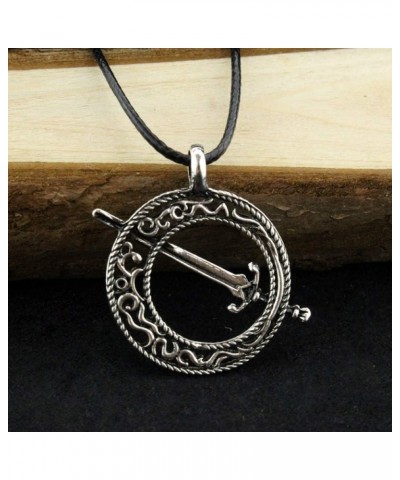 Darkmoon Blade Pendant Necklace - Silver/Metal (0.4 oz) $8.48 Necklaces