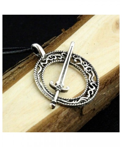 Darkmoon Blade Pendant Necklace - Silver/Metal (0.4 oz) $8.48 Necklaces