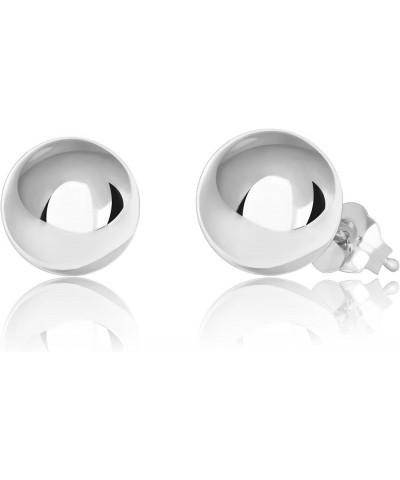 14K Real Gold Polished Round Ball Stud Earrings, 2mm - 10mm 7mm - White Gold $43.37 Earrings