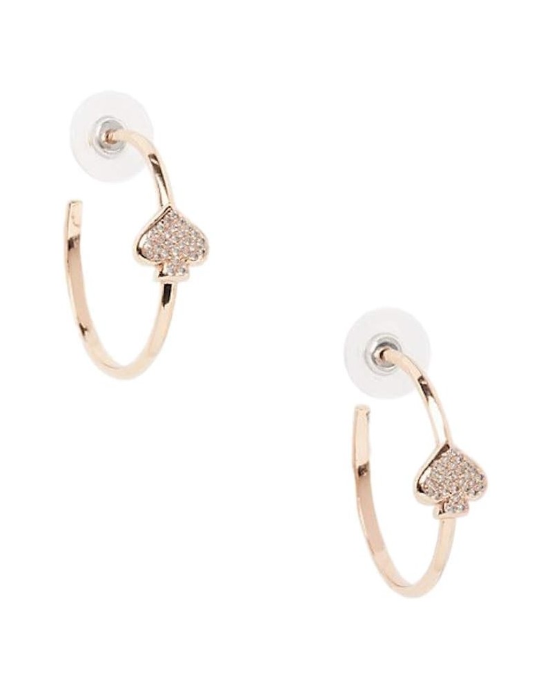 Kate Spade Everyday Spade Pave Hoops in Rose Gold $22.88 Earrings