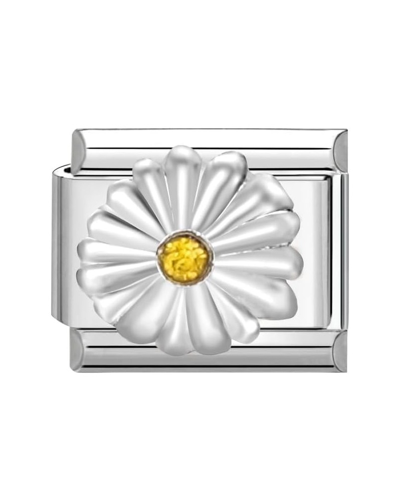 Italian Charm(Flower Series-C) Silver - Daisy $7.25 Bracelets