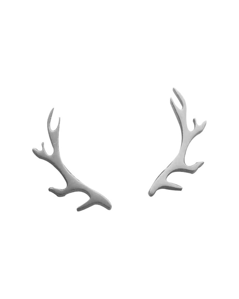 Cartoon Animal Deer Stud Earrings Small Snowflake Earing for Girls Stainless Steel Christmas Jewelry Women Earring antler ste...