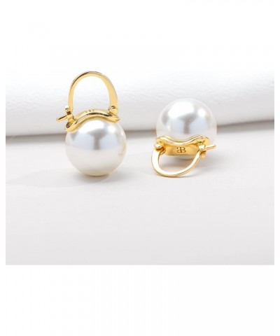 Blanche Gold Pearl Women's Fashion Drop Earrings - Elevate Your Look with a Touch of Elegance $9.88 Earrings