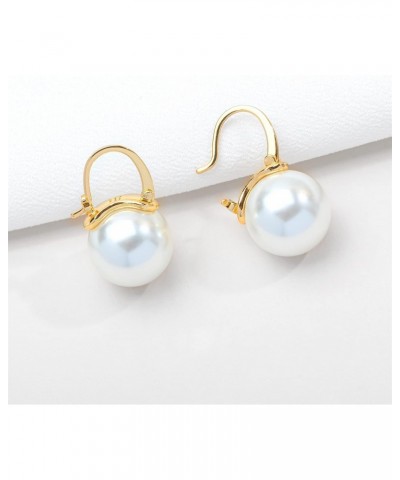 Blanche Gold Pearl Women's Fashion Drop Earrings - Elevate Your Look with a Touch of Elegance $9.88 Earrings