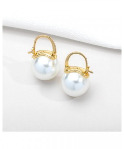 Blanche Gold Pearl Women's Fashion Drop Earrings - Elevate Your Look with a Touch of Elegance $9.88 Earrings