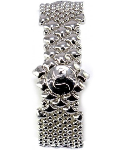 Bracelet B3-N SG - SG Black Velvet Pouch.Chrome Plated 7 Inches $32.00 Bracelets