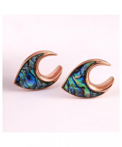 2 PCS Floral Saddle Hypoallergenic Stainless Steel Plugs Ear Gauges Tunnels Piercing Expander Stretchers Fashion Body Jewelry...