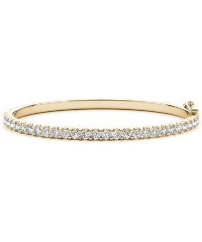 14K Yellow Gold Diamond Bangle Bracelet Value Collection Yellow Gold 4.0 carats $772.88 Bracelets