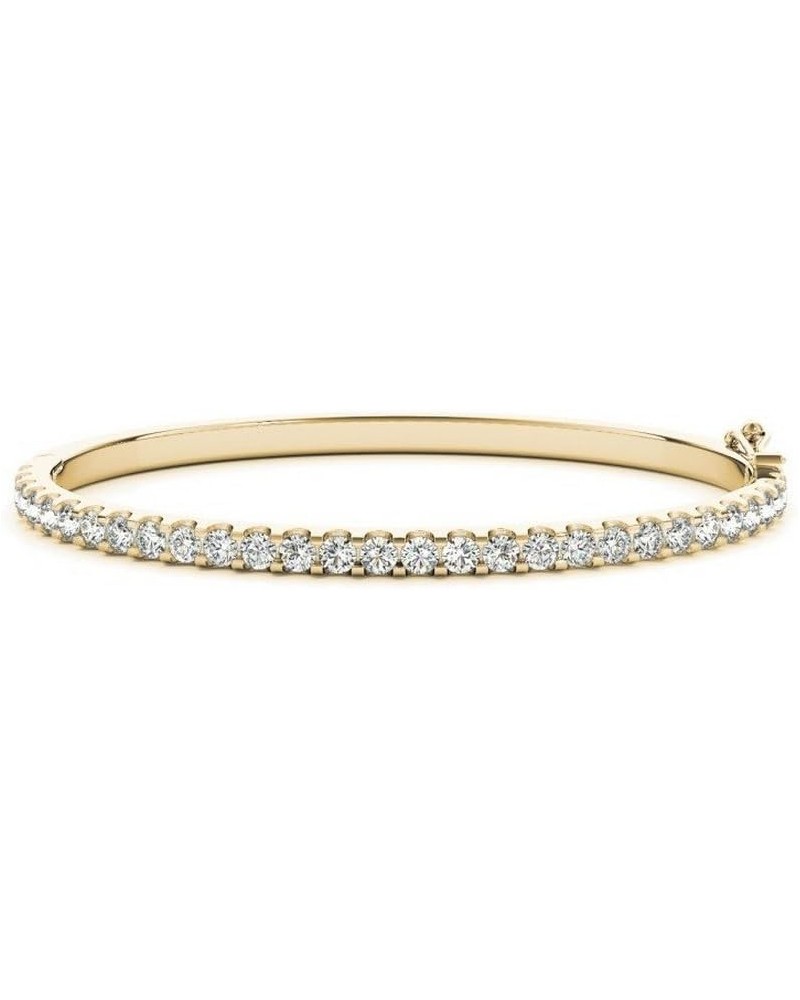 14K Yellow Gold Diamond Bangle Bracelet Value Collection Yellow Gold 4.0 carats $772.88 Bracelets