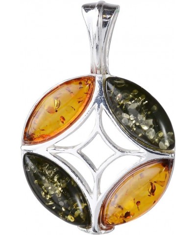 Amber Jewelry for Women - Sterling Silver and Baltic Amber Pendant Aileen, Includes 925 Sterling Silver Chain - Sterling Silv...