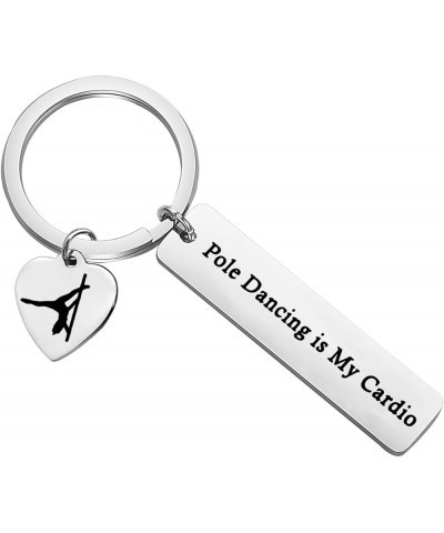 Pole Dancer Gift Stripper Keychain Pole Dancing is My Cardio Keyring for Pole Dancing Lovers Keychain $9.51 Bracelets