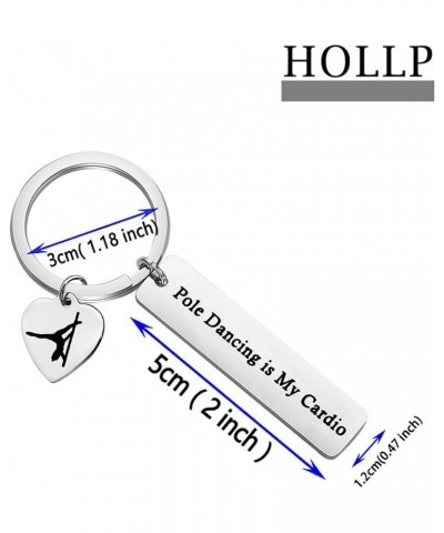 Pole Dancer Gift Stripper Keychain Pole Dancing is My Cardio Keyring for Pole Dancing Lovers Keychain $9.51 Bracelets