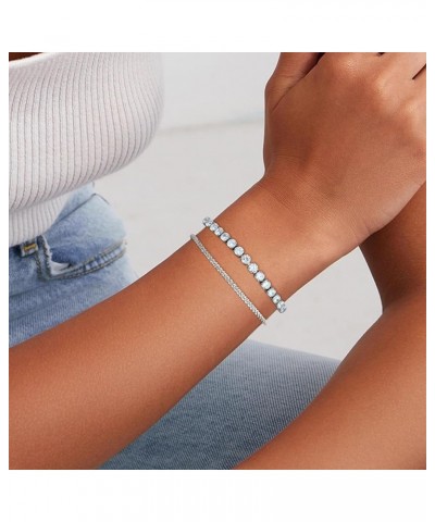 18K Gold Plated Thick Link Bracelet for Personalized Fashion Silver Four Leaf Lucky Bracelets for Women Adjustable Watch Band...