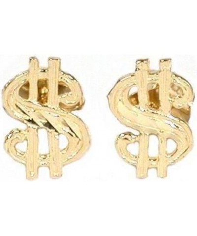 14K Gold Dollar Sign Earrings $24.74 Earrings