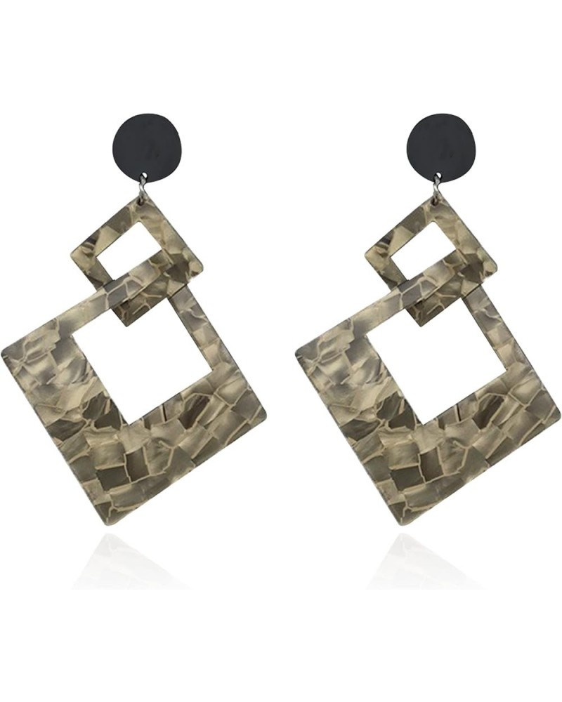 Personalized Acrylic Acetate Plate Drop Dangle Earrings Unique Leopard Designed For Women And Girls style-8 $5.69 Earrings