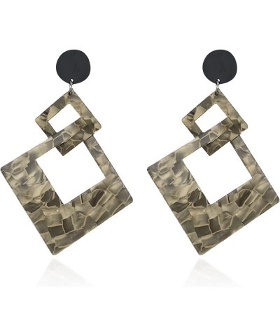 Personalized Acrylic Acetate Plate Drop Dangle Earrings Unique Leopard Designed For Women And Girls style-8 $5.69 Earrings