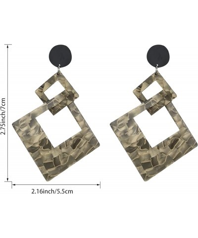 Personalized Acrylic Acetate Plate Drop Dangle Earrings Unique Leopard Designed For Women And Girls style-8 $5.69 Earrings