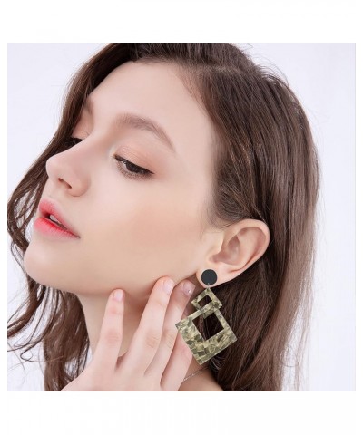 Personalized Acrylic Acetate Plate Drop Dangle Earrings Unique Leopard Designed For Women And Girls style-8 $5.69 Earrings