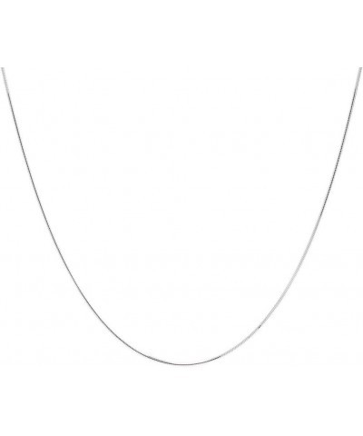 0.8mm Solid .925 Sterling Silver Round Snake Chain Necklace 24.0 Inches $24.07 Necklaces