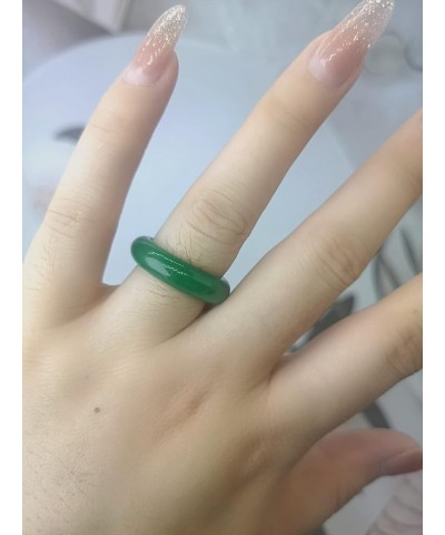 Jade Rings for Women,Good Luck Green Jade Rings for Men,Size 6-12 6 alloy $8.39 Rings