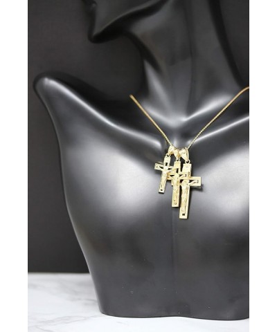 10k Yellow Gold INRI Crucifix Cross Catholic Jesus Pendant Necklace 16.0 Inches Medium $55.99 Necklaces