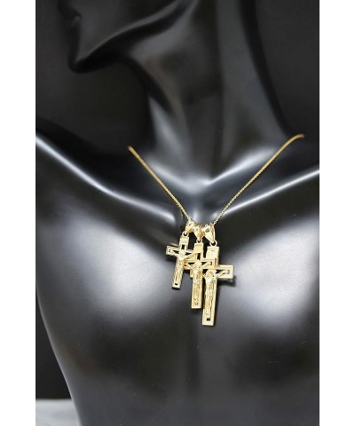 10k Yellow Gold INRI Crucifix Cross Catholic Jesus Pendant Necklace 16.0 Inches Medium $55.99 Necklaces