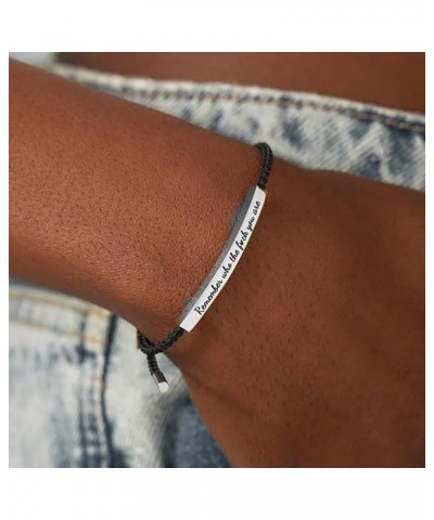 Tube Motivational Bracelet for Women Men, Remember Who Be Kind Of A Stainless Steel Adjustable Boys Best Friends Teen Girls I...