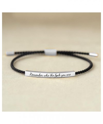 Tube Motivational Bracelet for Women Men, Remember Who Be Kind Of A Stainless Steel Adjustable Boys Best Friends Teen Girls I...