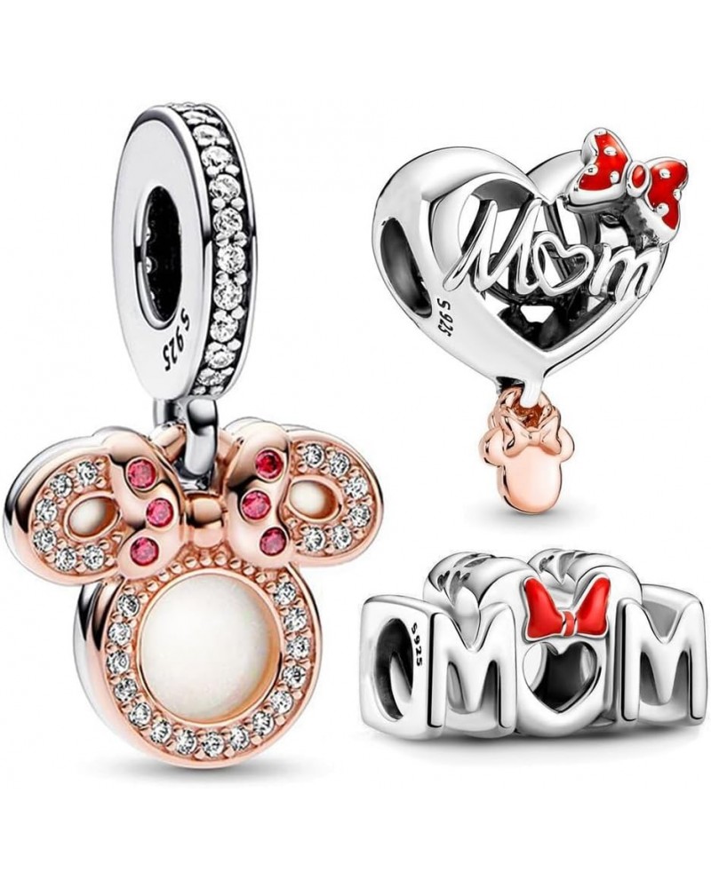 Love Mom Charms Family Bead for Bracelets and Necklaces 925 Sterling Silver Women's Mother's Jewelry Gifts Cute Mother's Day ...