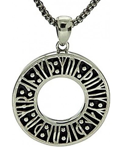 Viking Rune Love Quotes Necklace Silver | "Remember me, I remember you. Love me, I love you $51.00 Necklaces