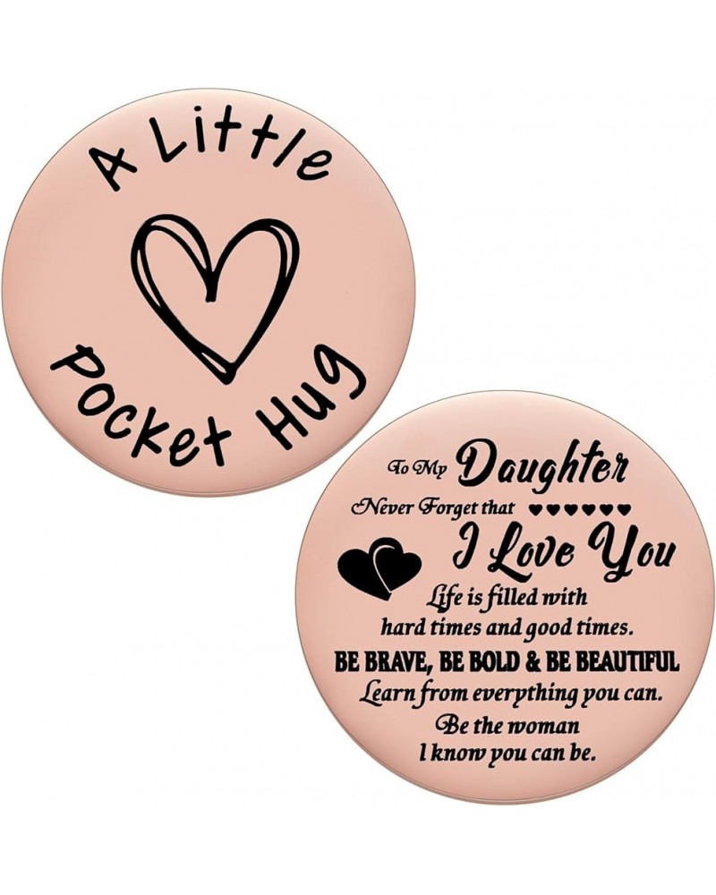 Send a Little Pocket Hug Token Coin Keepsake Gift, To My Daughter Thinking of You Gifts, Long Distance Missing You Gifts, Pos...