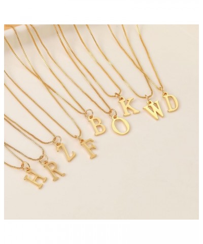 Gold Initial Necklaces for Women Dainty 14K Gold Plated Letter A-Z Pendent Choker Necklace Trendy Personalized Monogram Cute ...