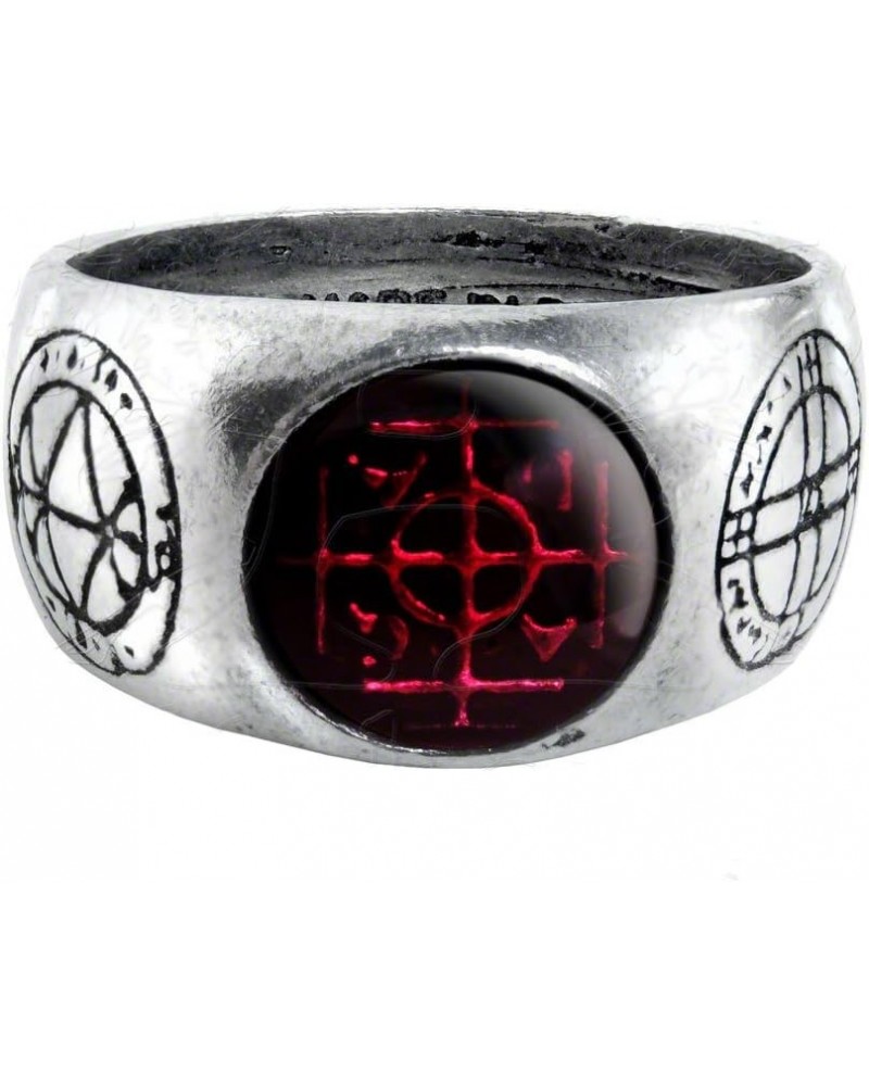 Agla Alchemy Gothic Pewter Talisman Ring - size 9 1/2 $19.80 Rings