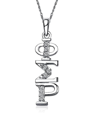 Phi Sigma Rho Necklace for Sweetheart with a 18" Silver Chain (PSR-P001) $17.85 Necklaces