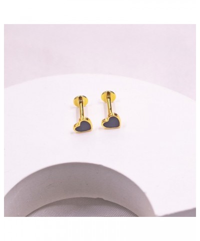 S925 Sterling Silver Labret Studs Cartilage Helix Earring Studs 16G HypoallergenicThreaded Flat Back Lip Monroe Studs Tragus ...