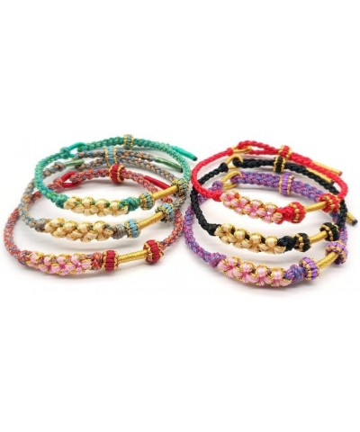 Peach Blossom Bracelet Handmade Adjustable Braided Bracelets for Women Teen Girls Jewelry Christmas Gifts Red $4.99 Bracelets