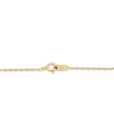 10k Yellow Gold Heart Pendant Necklace with Natural White Round Diamonds, 1/10 cttw, 18" Gold Filled Rope Chain $63.02 Necklaces