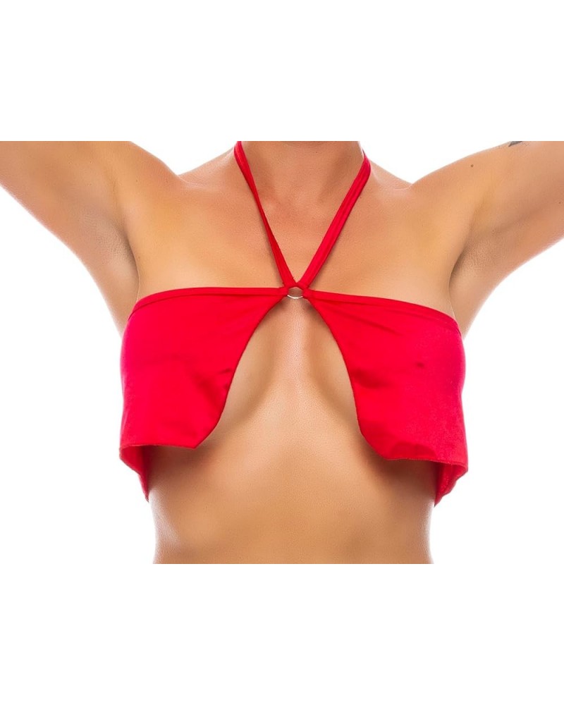 Women's Flowy Center Ring Top Red $11.10 Rings