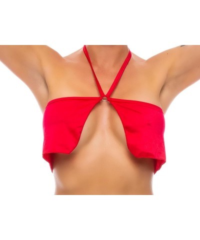 Women's Flowy Center Ring Top Red $11.10 Rings