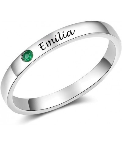 Personalized Promise Rings for Women with Birthstone Infinity Rings Promise Rings for Couples Valentines Day Christmas Jewelr...