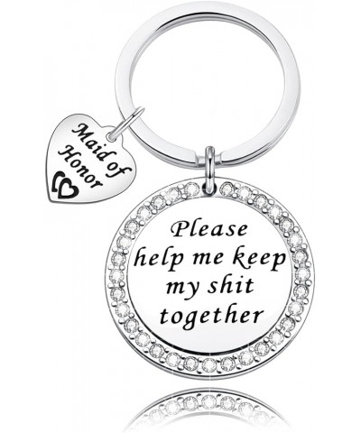 Maid of Honor Gift Please Help Me Keep My Shit Together Keychain Wedding Jewelry for Bridesmaid Sister in Law Gift Maid of Ho...