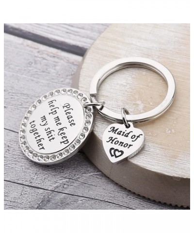 Maid of Honor Gift Please Help Me Keep My Shit Together Keychain Wedding Jewelry for Bridesmaid Sister in Law Gift Maid of Ho...