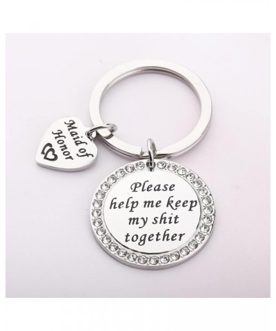 Maid of Honor Gift Please Help Me Keep My Shit Together Keychain Wedding Jewelry for Bridesmaid Sister in Law Gift Maid of Ho...