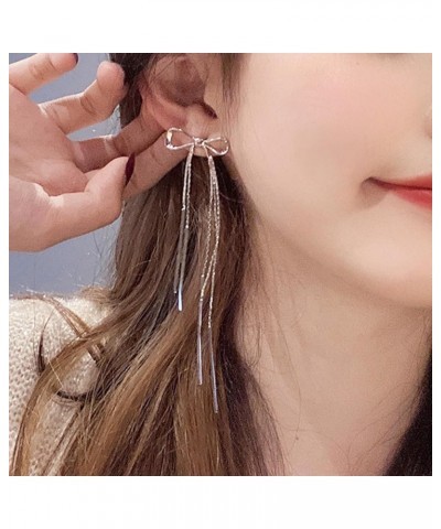 2Pairs Gold Bow Earrings for Women Trendy Ribbon Bow Stud Earrings Cute BowKnot Earrings Bow Jewelry Gifts for Teen Girls Sil...