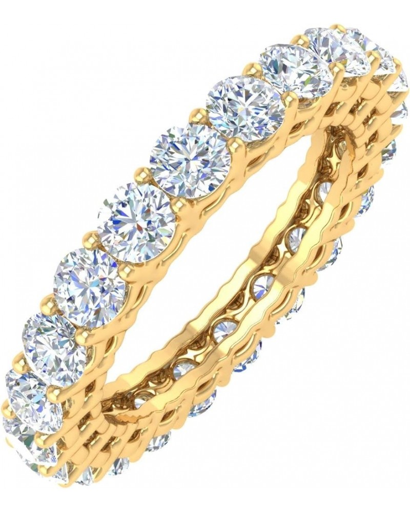 2.2 Carat Prong Set Diamond Eternity ring in 14K Solid Gold - IGI Certified Yellow Gold $438.00 Rings