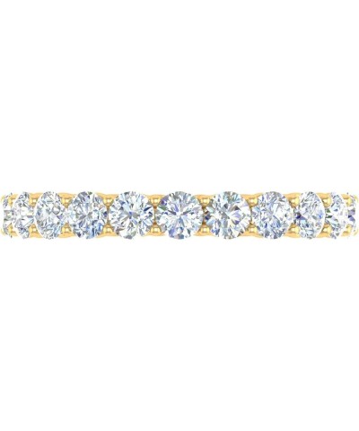 2.2 Carat Prong Set Diamond Eternity ring in 14K Solid Gold - IGI Certified Yellow Gold $438.00 Rings