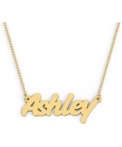 10K Personalized Name Necklace in Challenge Font by JEWLR 16.0 Inches Yellow Gold $61.60 Necklaces