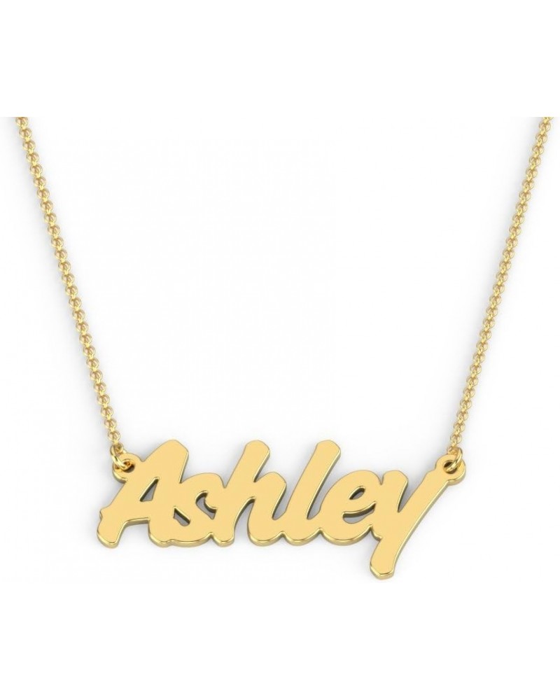 10K Personalized Name Necklace in Challenge Font by JEWLR 16.0 Inches Yellow Gold $61.60 Necklaces