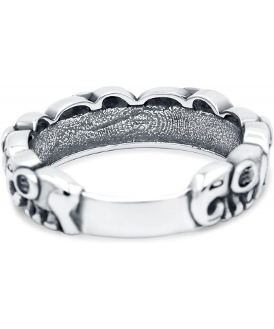 Elephants Ring Oxidized Band Solid 925 Sterling Silver (5mm) Sterling Silver $10.66 Rings